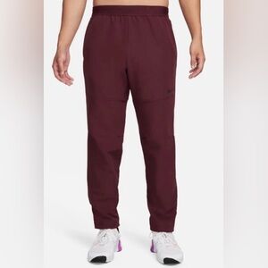 Nike Men's Pro Dri-FIT Flex Vent Max Training Pants | Medium | Maroon